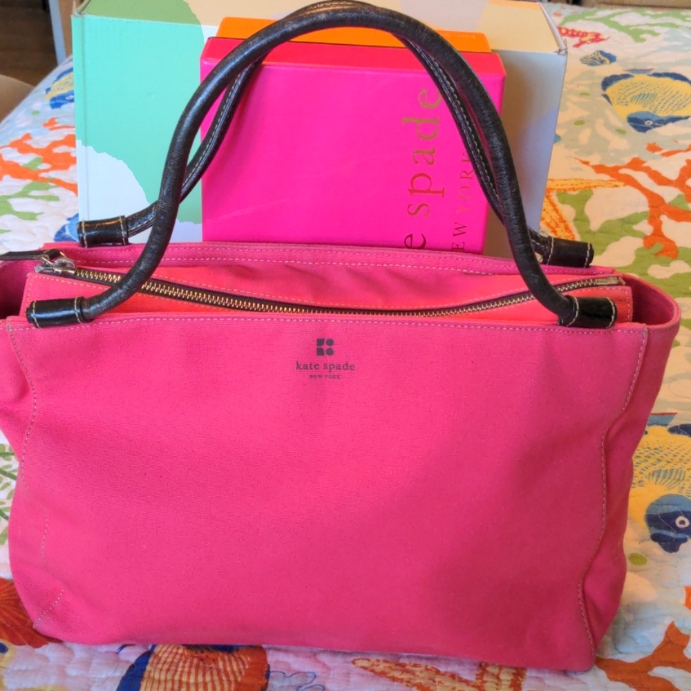 Kate Spade Canvas Tote Reversible!